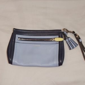 Coach leather wristlet clutch
